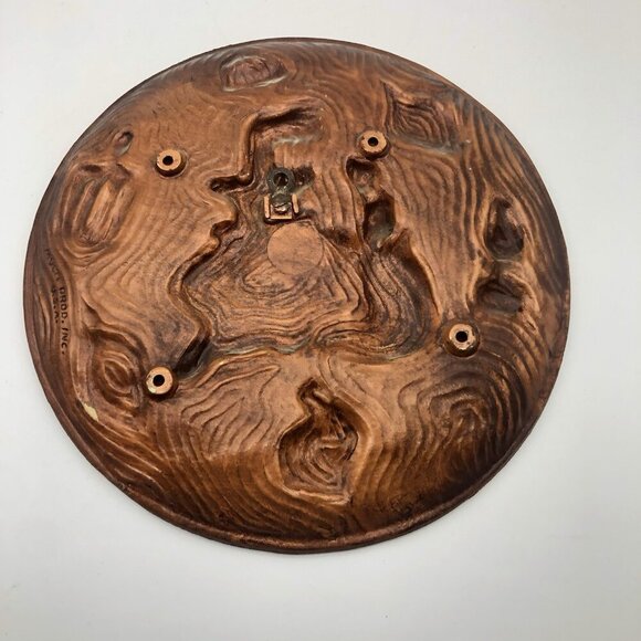 Vintage Multi Prod Inc. USA Decorative Plate Wall Hanging Wood Look Retro Kitsch - Picture 7 of 10